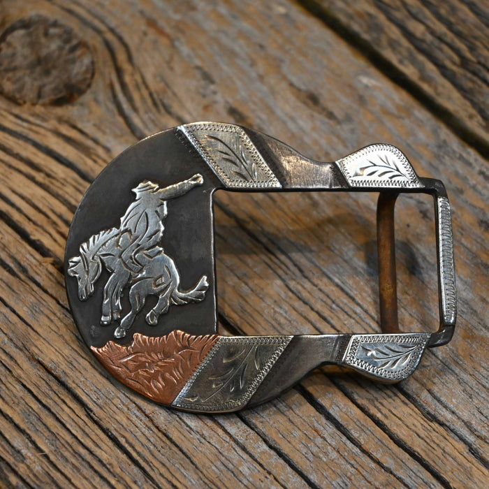 Will Daniel Buckin' Bronc 2pc. Belt Buckle
