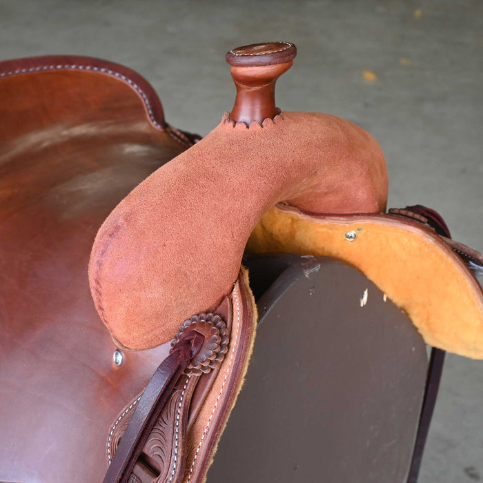 16.5" JEFF SMITH COW HORSE SADDLE