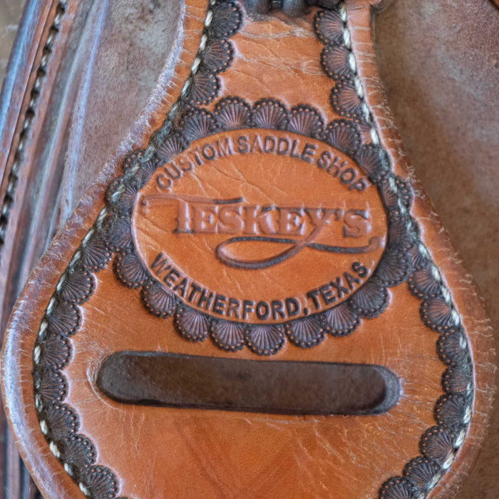 14" USED TESKEY'S BARREL SADDLE Saddles - Used Teskey's Saddlery