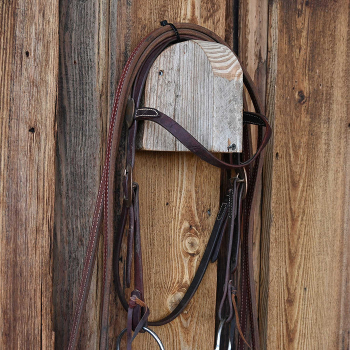 D-Ring Twisted Wire Snaffle Bridle Rig w/Browband Headstall