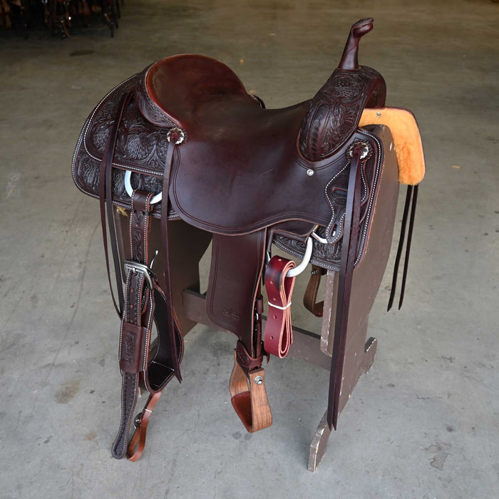 16.5" JEFF SMITH BUSTER WELCH CUTTING SADDLE Saddles - New Jeff Smith