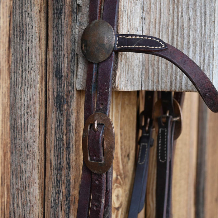 D-Ring Twisted Wire Snaffle Bridle Rig w/Browband Headstall