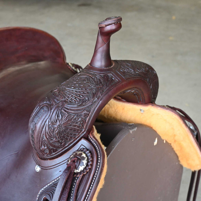 16.5" JEFF SMITH BUSTER WELCH CUTTING SADDLE Saddles - New Jeff Smith