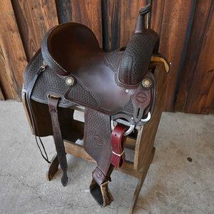 13.5" USED JEFF SMITH BARREL SADDLE Saddles Jeff Smith   