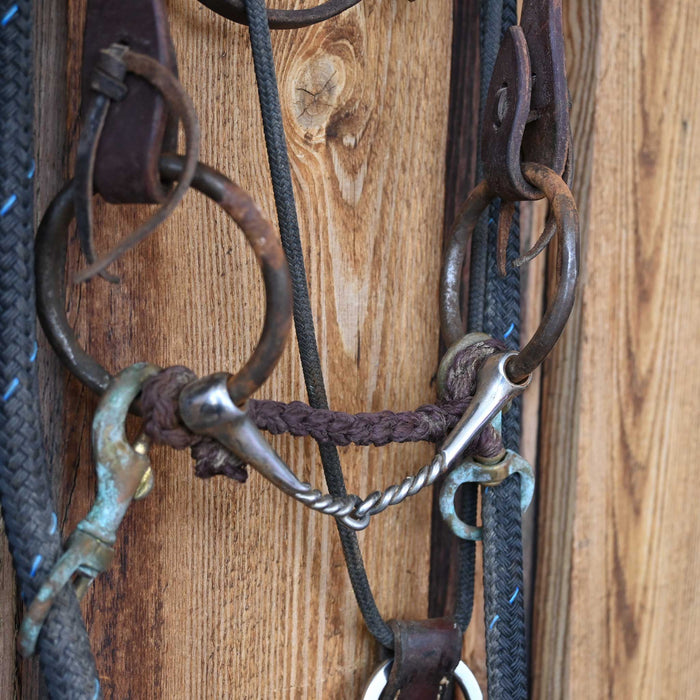 O-Ring Twisted Wire Snaffle Bridle Rig w/Browband Headstall