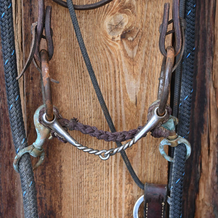 O-Ring Twisted Wire Snaffle Bridle Rig w/Browband Headstall