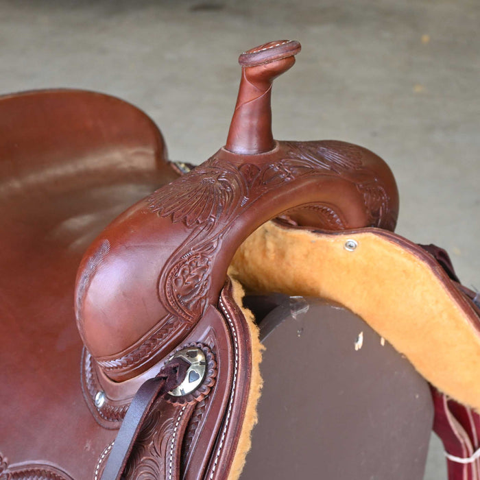 16.5" JEFF SMITH BEAU GALYEAN CUTTING SADDLE