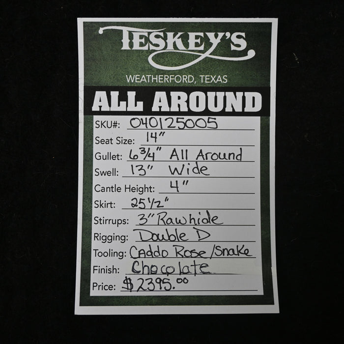 14" TESKEY'S ALL AROUND SADDLE Saddles - New Teskey's Saddlery