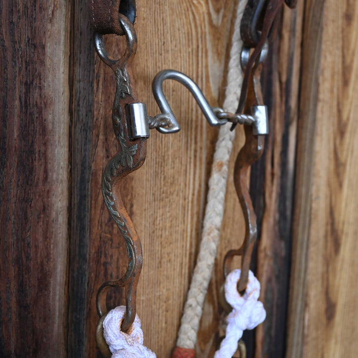 Classic Equine Twisted Wire Loose Port Bridle Rig w/Split Ear Headstall