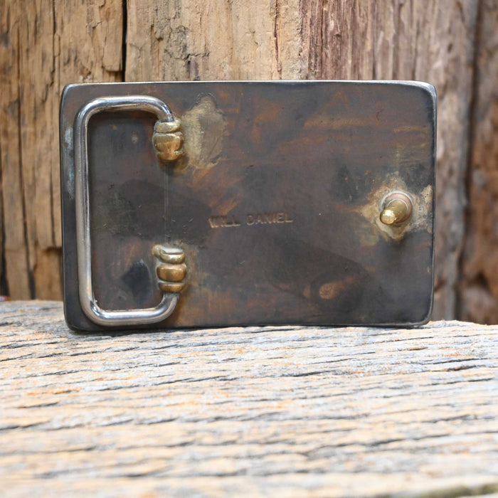 Will Daniel Longhorn Belt Buckle