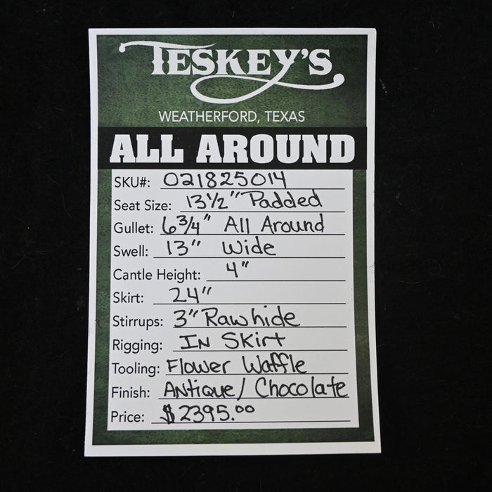 13.5" TESKEY'S ALL AROUND SADDLE Saddles - New Teskey's Saddlery