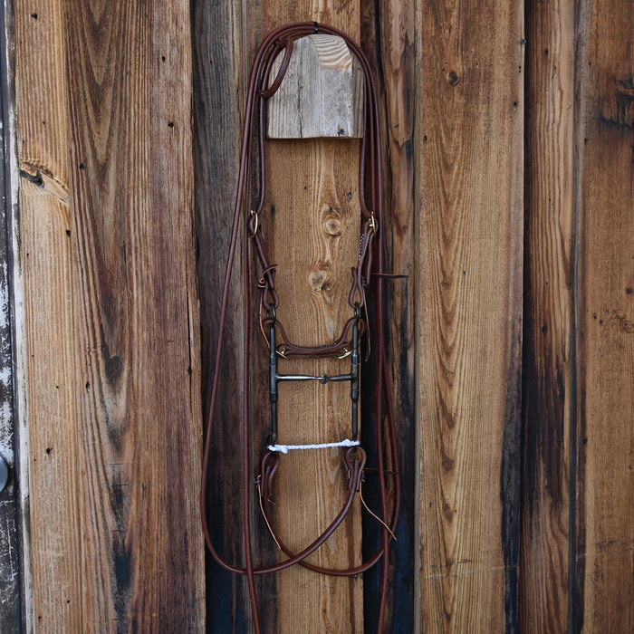 Rod Teuscher Smooth Snaffle Bridle Rig w/All New Leather
