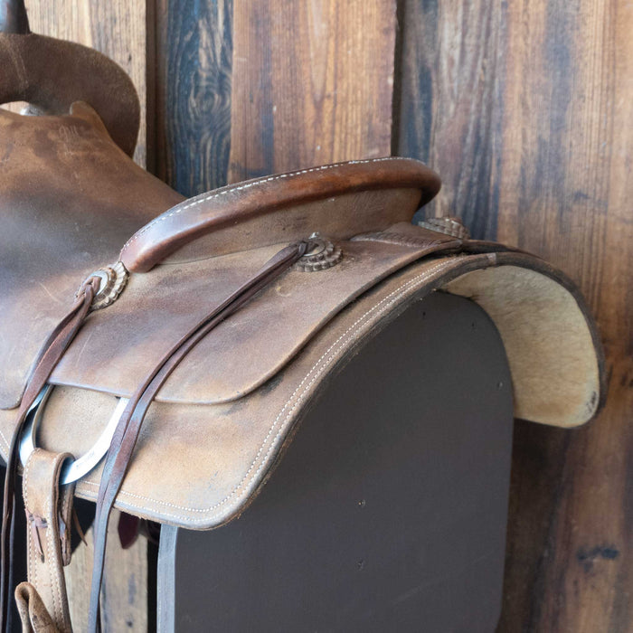 16" USED JEFF SMITH CUTTING SADDLE Saddles - Used Jeff Smith