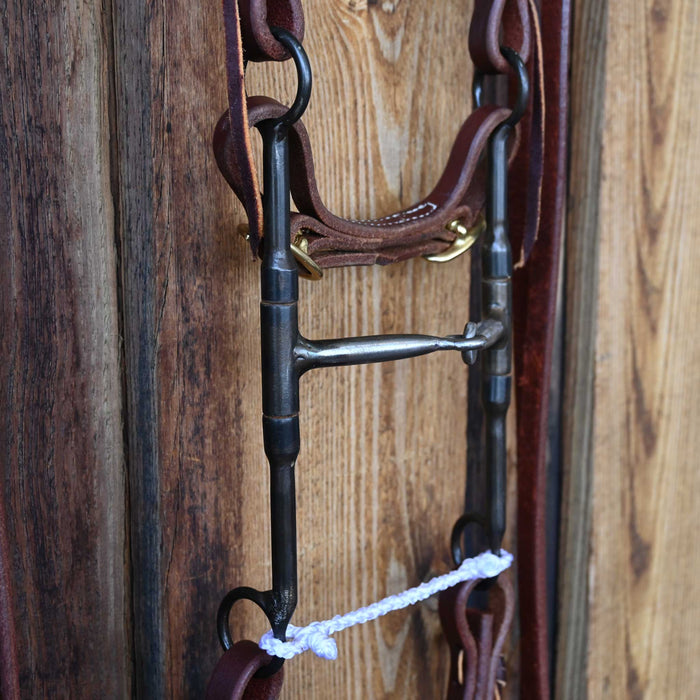 Rod Teuscher Smooth Snaffle Bridle Rig w/All New Leather