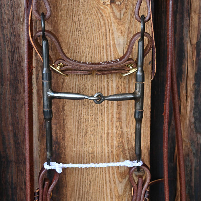 Rod Teuscher Smooth Snaffle Bridle Rig w/All New Leather
