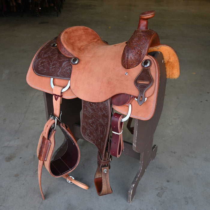 15" JEFF SMITH TEAM ROPING SADDLE Saddles - New Jeff Smith