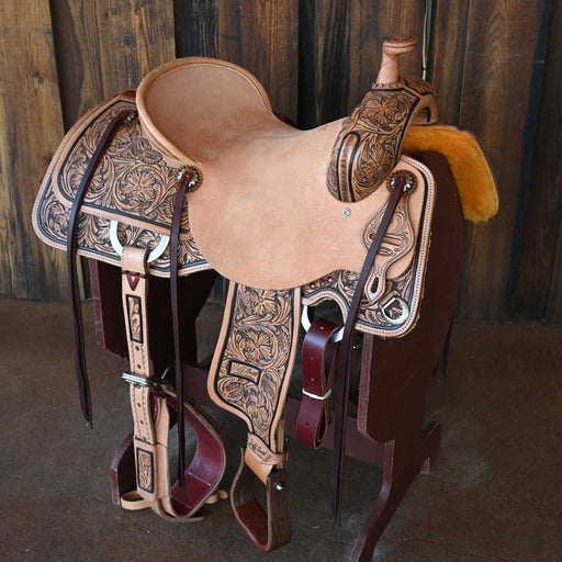 16" JEFF SMITH BEAU GALYEAN RANCH CUTTER SADDLE Saddles - New Jeff Smith