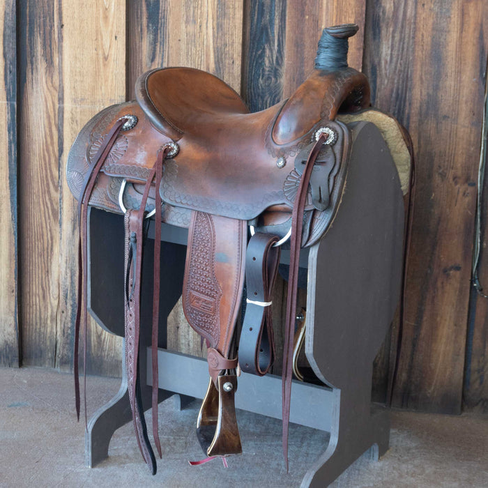 14.5" USED A. REED RANCH SADDLE Saddles - Used A. Reed