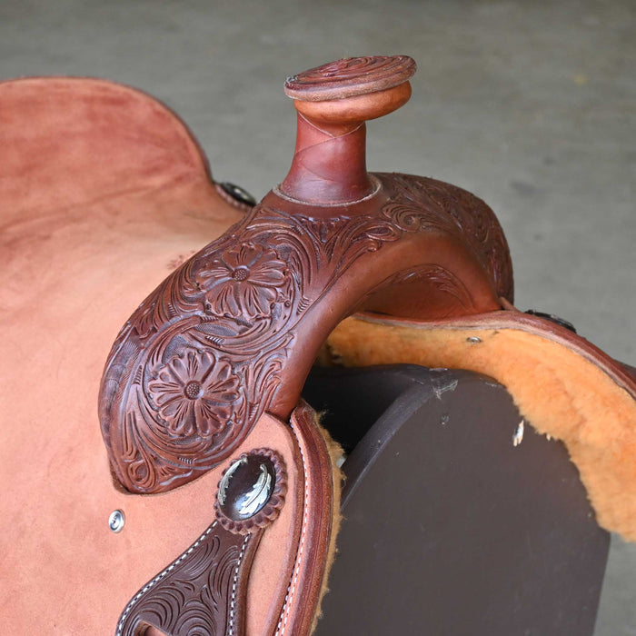 15" JEFF SMITH TEAM ROPING SADDLE Saddles - New Jeff Smith