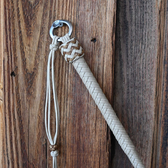 Dillon Lynch Handmade Braided Nylon 25 1/2" Quirt w/ Leather Popper