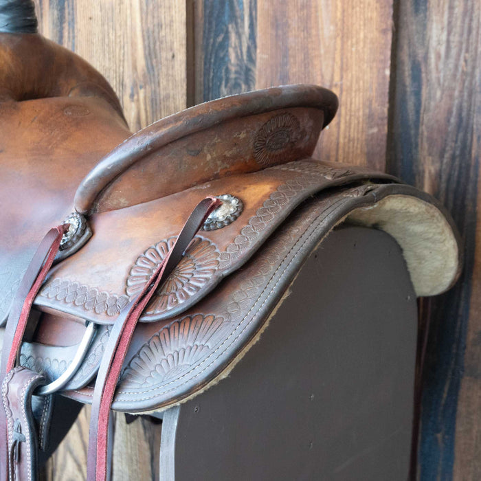 14.5" USED A. REED RANCH SADDLE Saddles - Used A. Reed