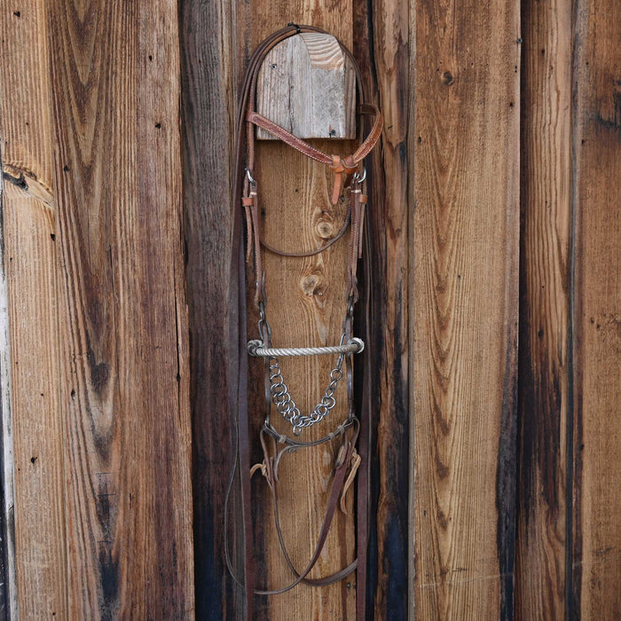 Jeff Lemaire Hackamore Bridle Rig w/Browband Headstall