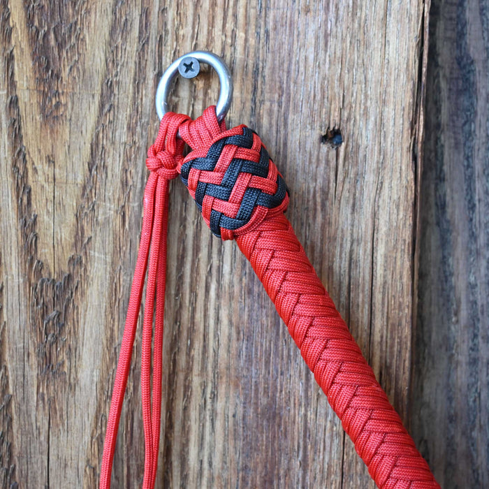 Dillon Lynch Handmade Braided Nylon 25" Quirt w/ Leather Popper