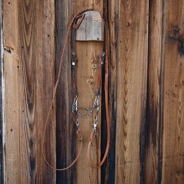 Trammell Snaffle Bridle Rig w/Single Ear Headstall