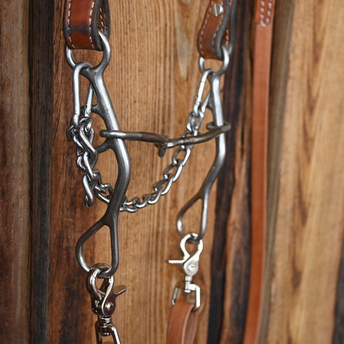 Trammell Snaffle Bridle Rig w/Single Ear Headstall