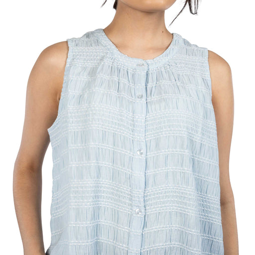 Flag & Anthem Women's Marina Textured Blue Tank WOMEN - Clothing - Tops - Sleeveless Flag And Anthem