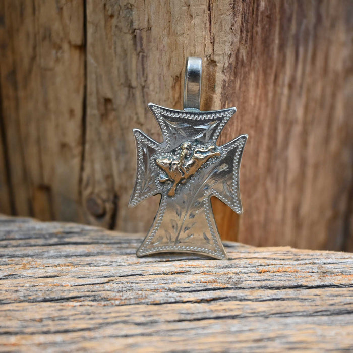 Will Daniel Bull Rider Cross Pendant