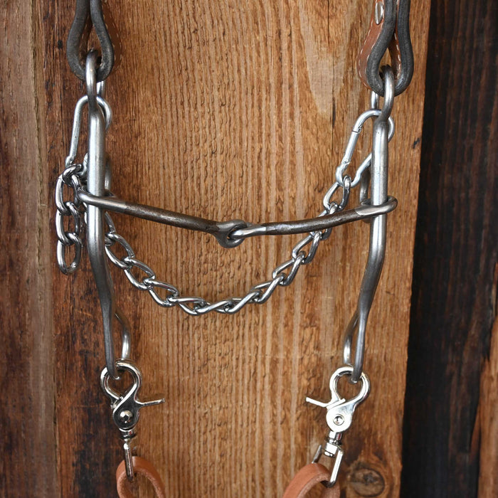 Trammell Snaffle Bridle Rig w/Single Ear Headstall