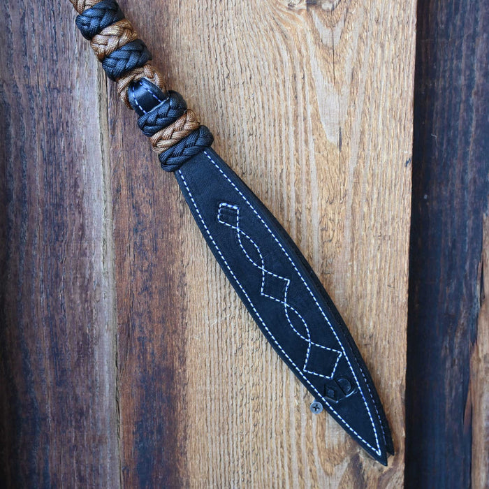 Dillon Lynch Handmade Braided Nylon 26" Quirt w/ Leather Popper 970