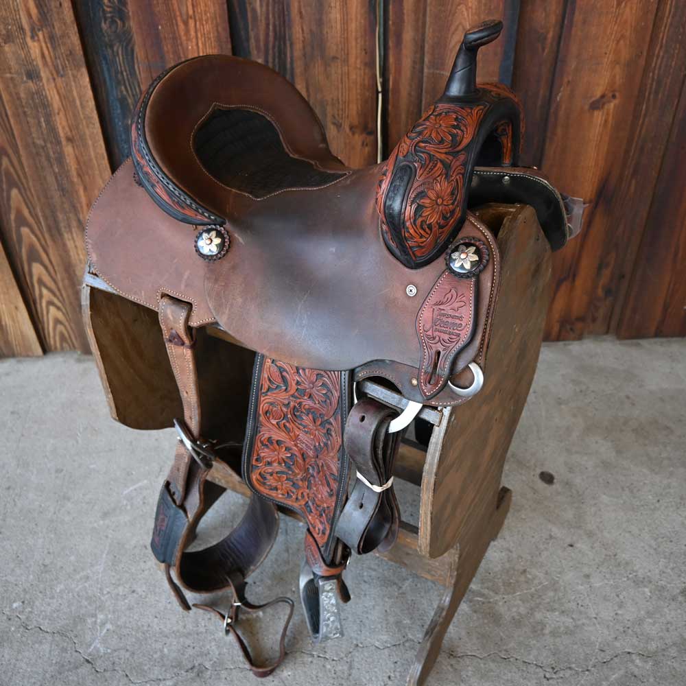 14.5" USED JEFF SMITH XTREME BARREL SADDLE Saddles Jeff Smith   