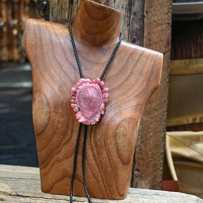 Vintage Antler Button Bolo Tie