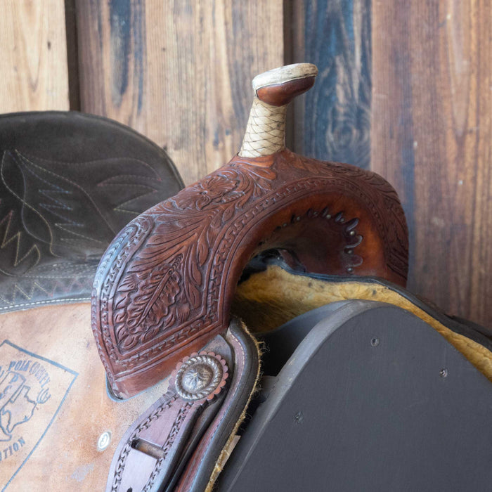 14" USED CORRIENTE BARREL SADDLE
