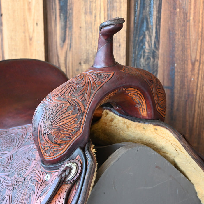 17" USED JEFF SMITH CUTTING SADDLE