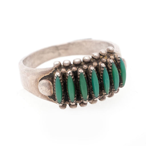 Vintage Hugh Bowekaty Needlepoint Turquoise Ring WOMEN - Accessories - Jewelry - Rings MISC