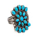 Vintage Kingman Turquoise Cluster Ring WOMEN - Accessories - Jewelry - Rings MISC
