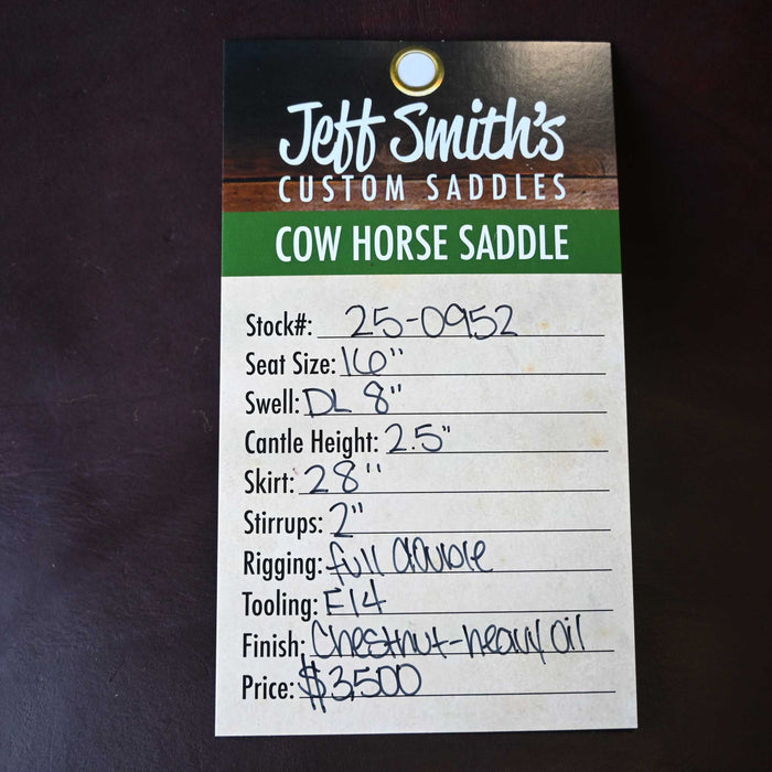 16" JEFF SMITH COW HORSE SADDLE