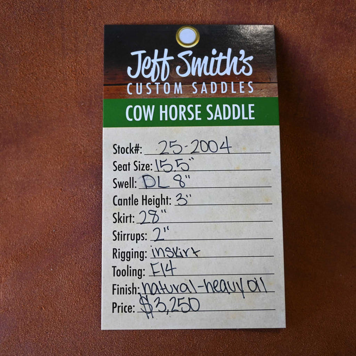 15.5" JEFF SMITH COW HORSE SADDLE