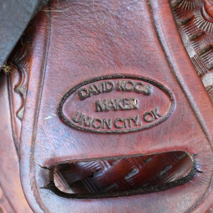 15.5" USED DAVID KOOS RANCH SADDLE