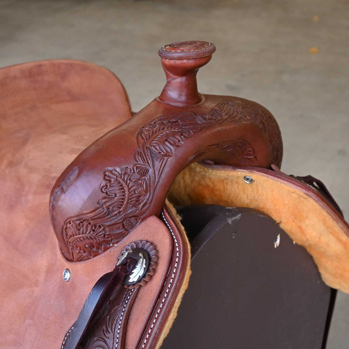 15.5" JEFF SMITH COW HORSE SADDLE