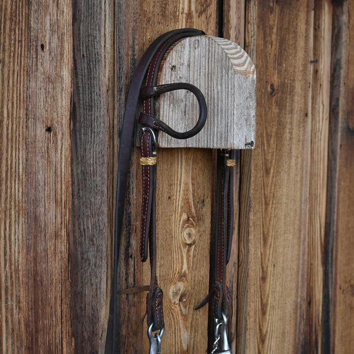Hollis Twisted Wire Snaffle Bridle Rig w/Single Ear Headstall