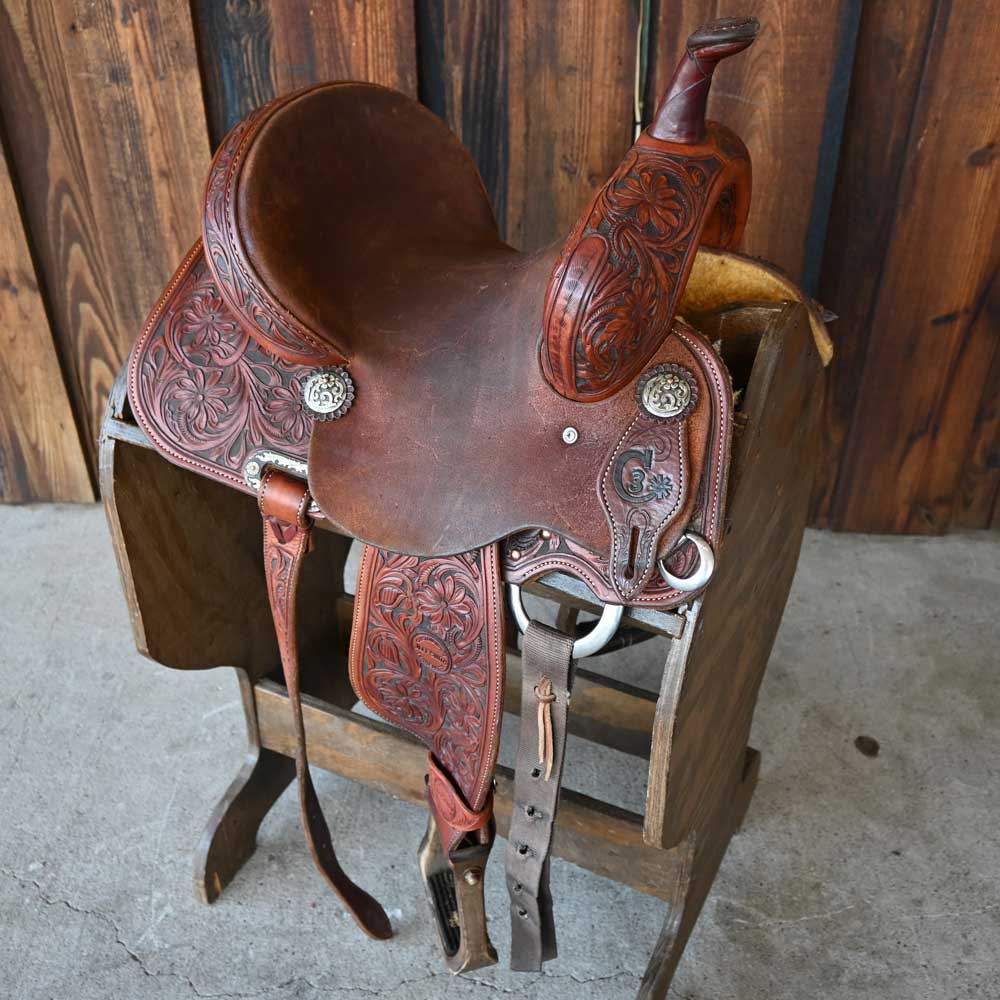 12.5" USED JEFF SMITH C3 BARREL SADDLE Saddles Jeff Smith   