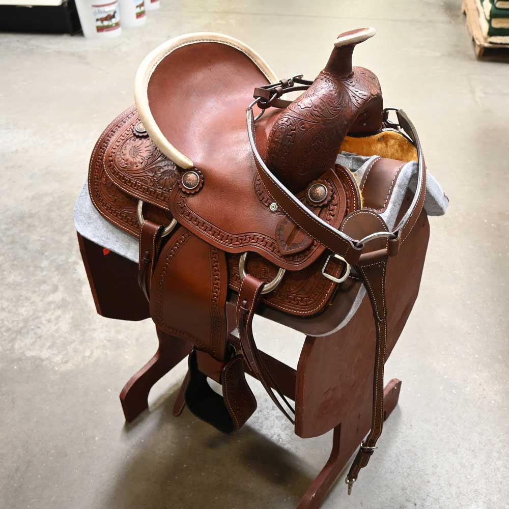 NEW YOUTH PONY BARREL SADDLE SET Saddles SHOPMADE