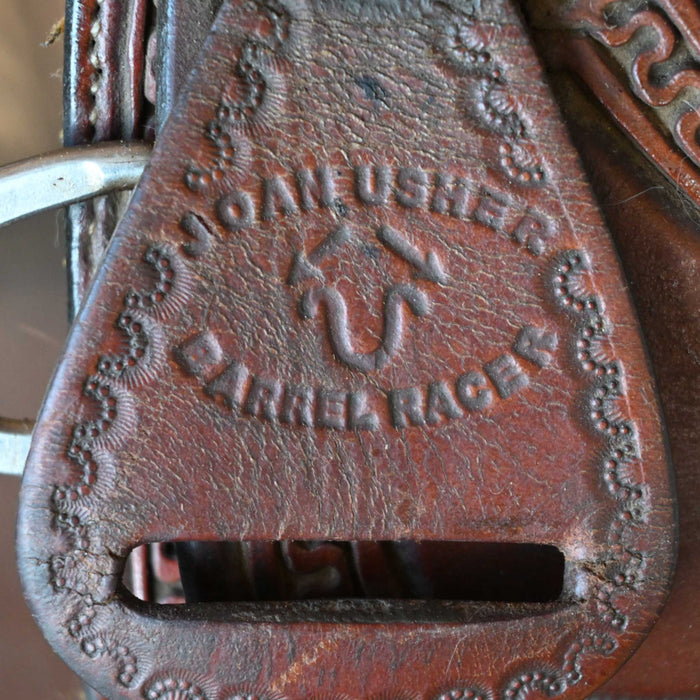 15" USED JOAN USHER BARREL SADDLE