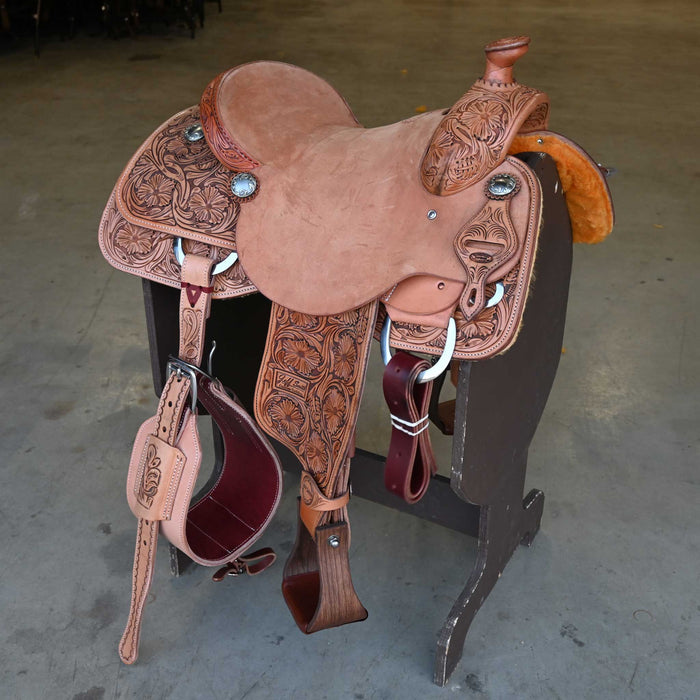 15" JEFF SMITH CALF ROPING SADDLE Saddles - New Jeff Smith