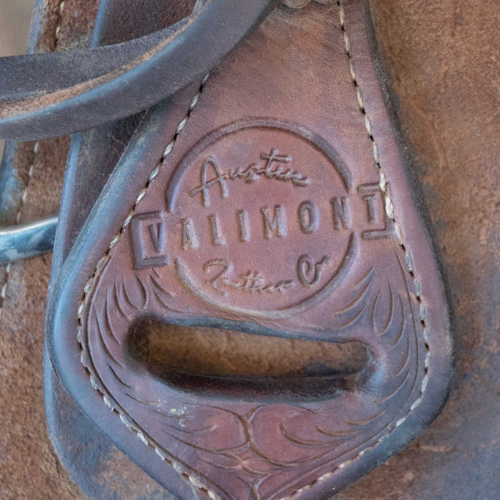 15.5" USED AUSTIN VALIMONT RANCH CUTTER SADDLE