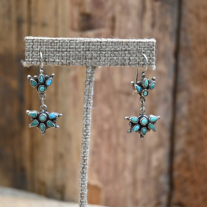 Vintage Turquoise & Sterling Silver Earrings